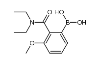 3-methoxy-2-(N,N-diethylcarboxamido)phenylboronic acid结构式