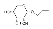 烯丙基-b-L-吡喃阿拉伯糖苷结构式