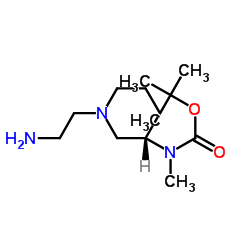 2-Methyl-2-propanyl [(3S)-1-(2-aminoethyl)-3-piperidinyl]methylcarbamate Structure