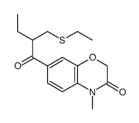 7-[2-(ethylsulfanylmethyl)butanoyl]-4-methyl-1,4-benzoxazin-3-one Structure