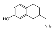 7-(aminomethyl)-5,6,7,8-tetrahydronaphthalen-2-ol结构式
