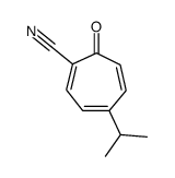 1,3,5-Cycloheptatriene-1-carbonitrile,4-isopropyl-7-oxo-(8CI)结构式