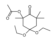 (5,5-diethoxy-1,3,3-trimethyl-2-oxocyclohexyl) acetate Structure