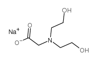 N,N'-二(2-羟乙基)甘氨酸钠结构式