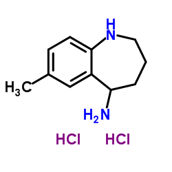 7-甲基-2,3,4,5-四氢苯并[b]氮杂卓-5-胺二盐酸盐结构式