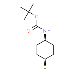 (±)-顺式-N-Boc-4-氟环己胺结构式