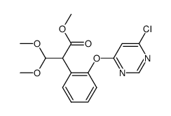 2-[(6-Chloro-4-pyrimidinyl)oxy]-α-(dimethoxyMethyl)benzeneacetic Acid Methyl Ester结构式
