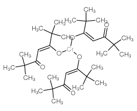 chromium tris(2,2,6,6-tetramethyl-3,5-heptanedionate) Structure