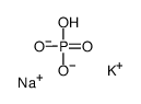 potassium,sodium,hydrogen phosphate Structure