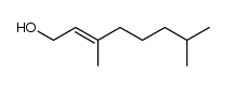 (2E)-3,7-dimethyl-2-octen-1-ol结构式