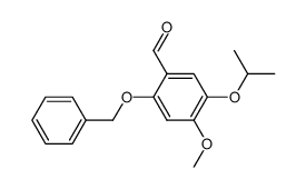 2-benzyloxy-5-isopropoxy-4-methoxybenzaldehyde Structure