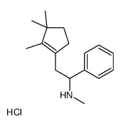 N-methyl-1-phenyl-2-(2,3,3-trimethylcyclopenten-1-yl)ethanamine,hydrochloride Structure