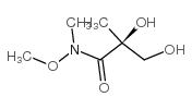 (2S)-2,3-Dihydroxy-N-methoxy-2,N-dimethyl-propionamide结构式