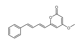 4-methoxy-6-(4-phenyl-1,3-butadienyl)-2H-pyran-2-one Structure