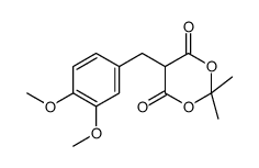 5-[(3,4-dimethoxyphenyl)methyl]-2,2-dimethyl-1,3-dioxane-4,6-dione Structure