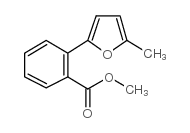 2-(5-甲基-2-呋喃)-苯甲酸甲酯结构式
