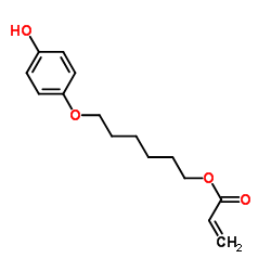4-(6-(丙烯酰氧基)已氧基)苯酚结构式