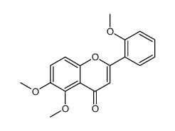 5,6,2'-trimethoxyflavone结构式
