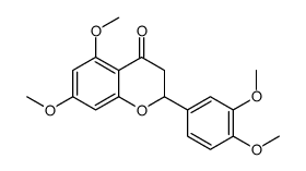 2-(3,4-dimethoxyphenyl)-5,7-dimethoxy-2,3-dihydrochromen-4-one Structure