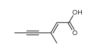 (E)-3-Methyl-2-hexen-4-ynoic acid Structure