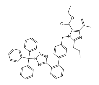 Dehydro N2-Triphenylmethyl Olmesartan Ethyl Ester结构式