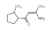 2-Buten-1-one,3-amino-1-(1-methyl-2-pyrrolidinyl)-,[S-(Z)]-(9CI)结构式