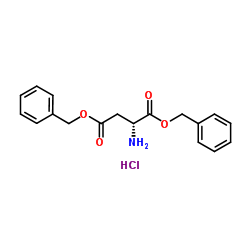D-天冬氨酸二苄酯盐酸盐结构式
