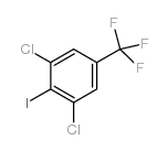 1,3-二氯-2-碘-5-(三氟甲基)苯结构式