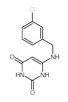 2,4(1H,3H)-Pyrimidinedione,6-[[(3-chlorophenyl)methyl]amino]- picture