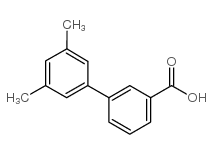 3,5-二甲基联苯-3-羧酸结构式