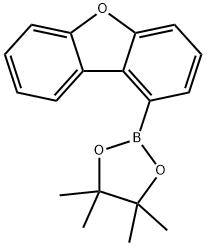 二苯并呋喃-1-硼酸频哪醇酯结构式