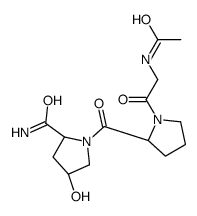 (2S,4R)-1-[(2S)-1-(2-acetamidoacetyl)pyrrolidine-2-carbonyl]-4-hydroxypyrrolidine-2-carboxamide Structure