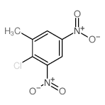 2-chloro-1-methyl-3,5-dinitro-benzene结构式