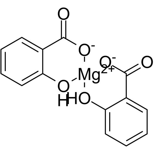 Bis(salicylato)magnesium Tetrahydrate structure