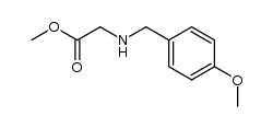 (4-methoxybenzylamino)acetic acid methyl ester Structure