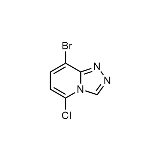 8-溴-5-氯-1,2,4-三唑并[4,3-a]吡啶结构式