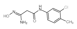 (3Z)-3-氨基-n-(3-氯-4-甲基苯基)-3-(羟基亚氨基)丙酰胺结构式