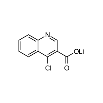 4-氯喹啉-3-羧酸锂结构式