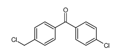 4-chloro-4'-(chloromethyl)benzophenone Structure