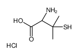 3-mercapto-DL-valine hydrochloride结构式