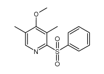 2-benzenesulfonyl-4-methoxy-3,5-dimethylpyridine结构式