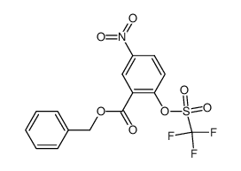 benzyl 5-nitro-2-{[(trifluoromethyl)sulfonyl]oxy}benzoate Structure