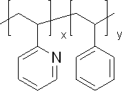 聚(2-乙烯吡啶-co-苯乙烯)结构式