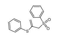 3-(phenylsulfonyl)-2-(phenylthio)-1-propene Structure