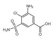 3-sulphamoyl-4-chloro-5-aminobenzoic acid Structure