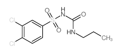 Benzenesulfonamide,3,4-dichloro-N-[(propylamino)carbonyl]-结构式