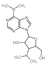 Adenosine,3'-deoxy-3'-(dimethylamino)-N,N-dimethyl- (6CI,8CI,9CI)结构式