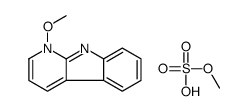 1-methoxy-9H-pyrido[2,3-b]indol-1-ium,methyl sulfate Structure