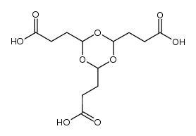 2,4,6-tri(2-carboxylethyl)-1,3,5-trioxane Structure
