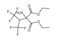 2-Amino-2-hexafluorisopropyl-malonsaeure-diaethylester结构式